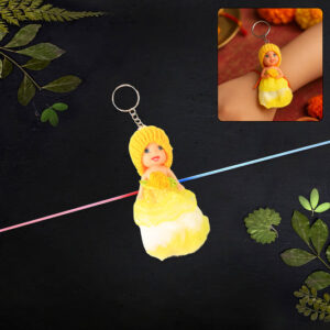 2-in-1 Kids Doll Rakhi cum Keychain – Stylish...