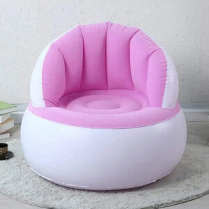 Kids inflatable sofa chair with backrest & Foot...