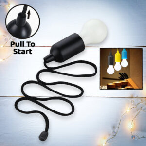 LED Pull Cord Light – Hanging Black LED...