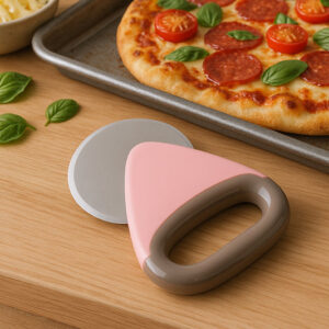 HomeChef Ergonomic Pizza Cutter with Stainless Steel Rota...