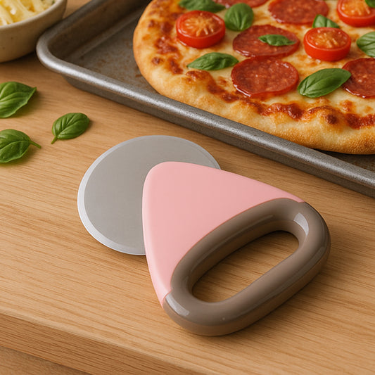 HomeChef Ergonomic Pizza Cutter with Stainless Steel Rota...