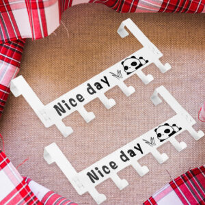 Heavy-Duty Carbon Steel Door Hook Hanger Rack (2...