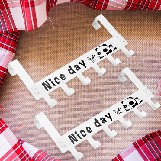 Heavy-Duty Carbon Steel Door Hook Hanger Rack (2...