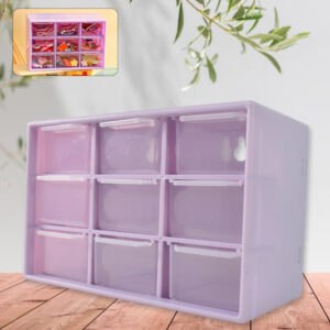 Plastic Compact Drawer Organizer for Jewellery (9 Compart...
