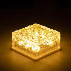 Solar Ice Cube Garden Light for Pathways &...