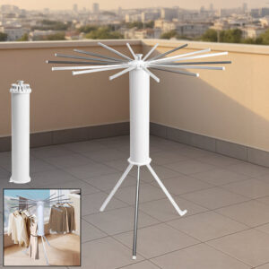Foldable Rotary Clothes Drying Rack Stand (1 Pc)