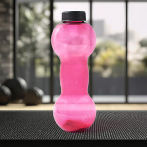 Unbreakable Plastic dumbbell Shape Water Bottle (550 ml...