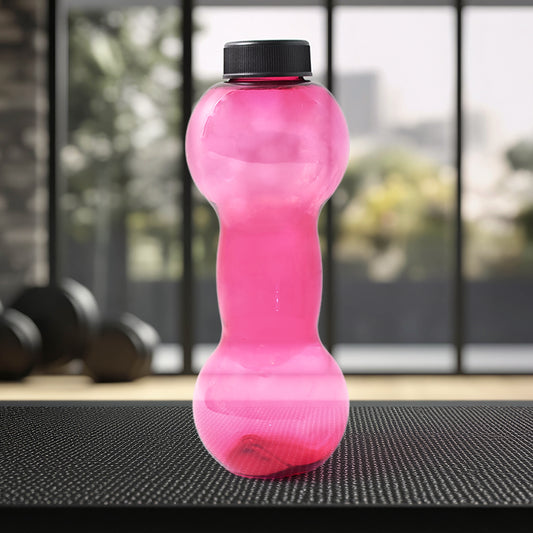 Unbreakable Plastic dumbbell Shape Water Bottle (550 ml...