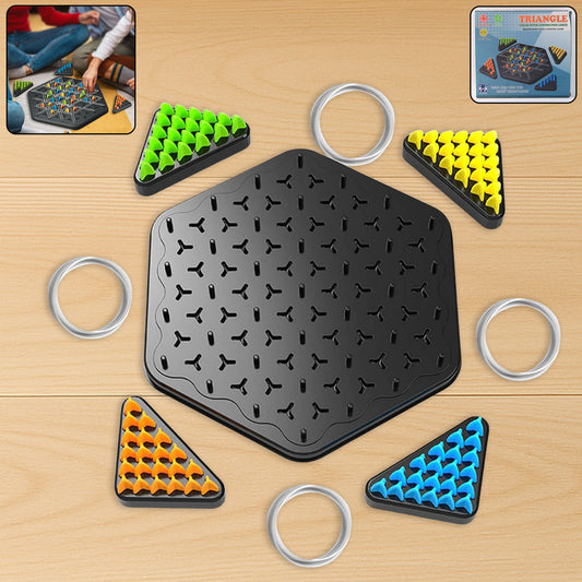 Strategic Triangle Color Matching Puzzle Board Game for...