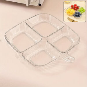 Plastic Kitchen Trays for Serving (4 Compartment /...