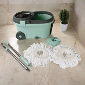Ganesh Quick Spin Mop Steel Spin, Bucket Floor...