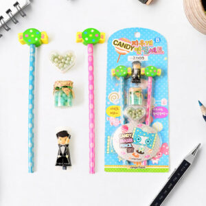 Fun Candy Design Pencil Set with Accessories Set...