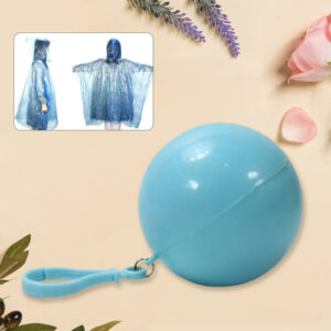 Disposable Raincoat for Kids with Hood and Attachable...