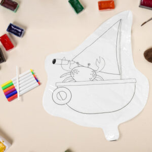 Multicolour colour-your-own inflatable animals With 6pcs ...