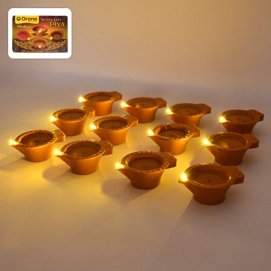 Flower Water Sensor Diyas for Diwali Decoration, Diwali...