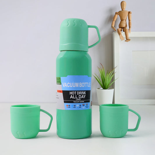 Green Vacuum Flask Set – Stainless Steel Thermos...