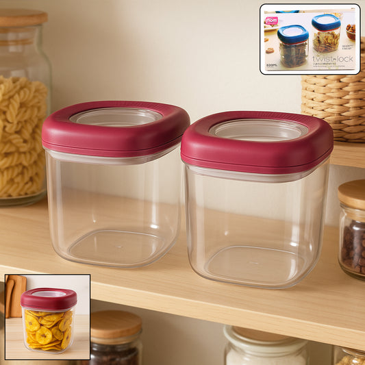 Supermom Transparent Twist Lock Kitchen Storage Container...