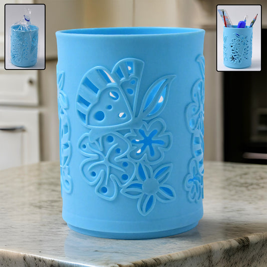 Pen holder Office Desk Plastic Mesh Pen Stand...