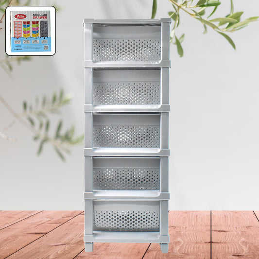 Multi-Purpose Anti-Slip 5 Layer Modular Drawer Storage Sy...