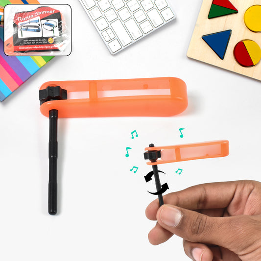 Small Colourful Non-Toxic Plastic Rattle Spinner Toys for...