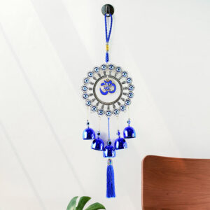 Decorative OM Evil Eye Wind Chime Wall Hanging...