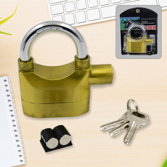 Security Alarm Metallic Lock System with 3 Keys...