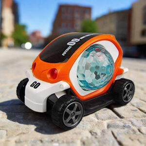 360° Rotating Stunt Car Toy – Bump &...
