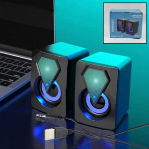 RGB Desktop Speakers, Plug, and Play USB Powered...