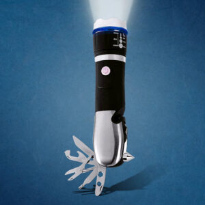 Battery Operated Multi Tool Led Flashlight, All in...