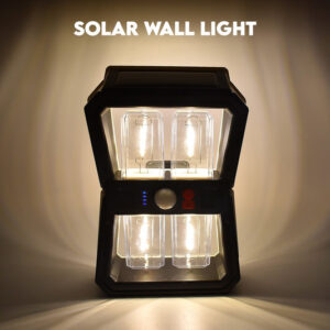 Solar Wall Lantern Light with 3 Modes &...