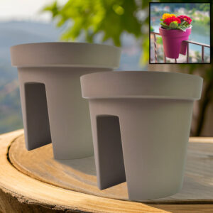 Creative Flower pot Balcony Flower Pot Holder (2...