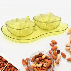 Apple Shape Tray Bowl Used For Serving Snacks...