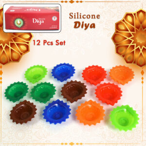 Silicone Diya for Diwali Attractive Design Colourful Diya...