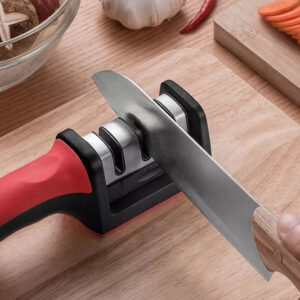 Manual Red & Black Knife Sharpener 3 Stage...
