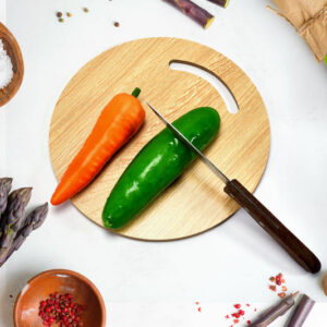 Wooden Round Chopping Board For Chopping Fruit &...