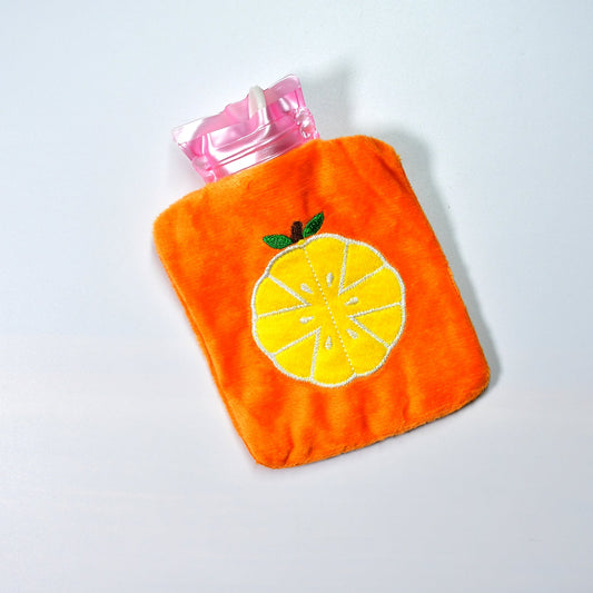 Orange small Hot Water Bag with Cover for...