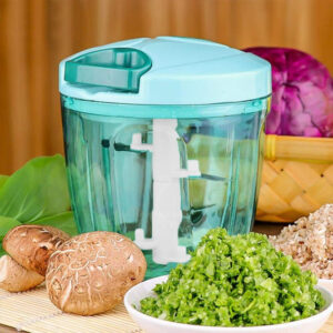 6 BLADE 2IN1 MANUAL FOOD CHOPPER, COMPACT &...