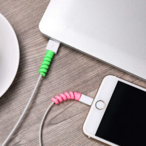 Spiral Charger Spring Cable Protector Data Cable Saver...