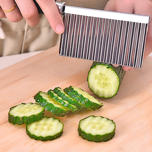 Stainless Steel Crinkle Cutter Knife for Salad and...