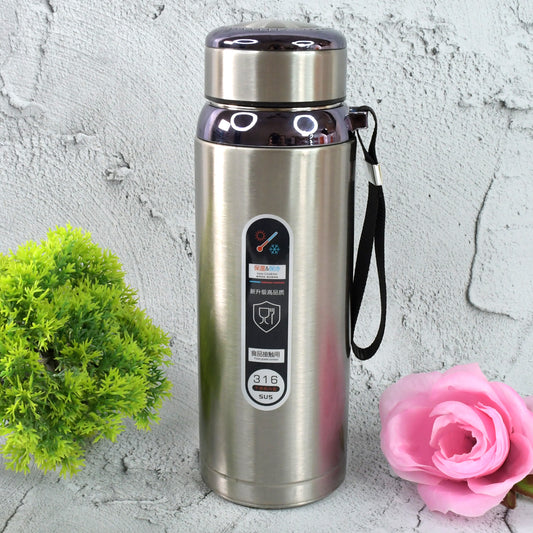 800ml Stainless Steel Water Bottle – Leak-Proof Thermos...