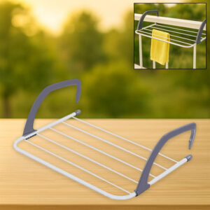 Metal Steel Folding Drying Rack for Clothes Balcony...