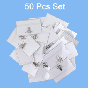 Plastic Transparent cardholders With Pin & Clip 90...