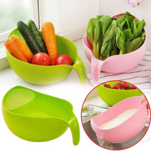 Plastic Rice Bowl / Food Strainer Thick Drain...