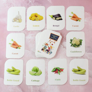 Kidkraft 32-Piece Educational Vegetable Flash Cards Set