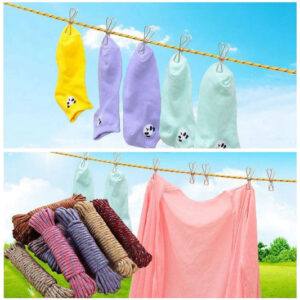 Heavy Duty Drying Nylon Clothesline – Portable &...