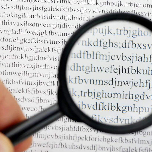 Real Glass Magnifying Lens for Reading, Breakage-Proof (5...