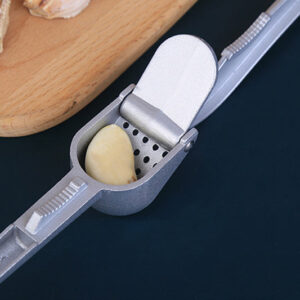 Garlic Press All Aluminum Easy to Use with...
