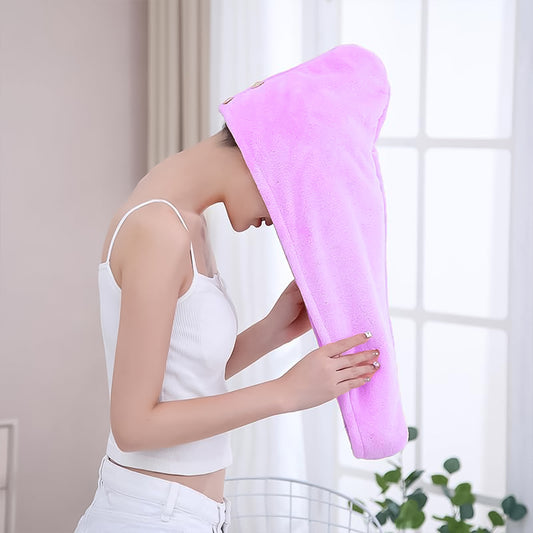 Quick Turban Hair-Drying Absorbent Microfiber Towel / Dry...