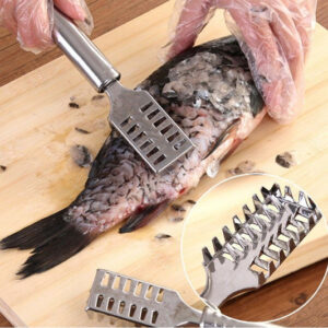 Stainless Steel Fish Scale Remover Scraper – Sawtooth...