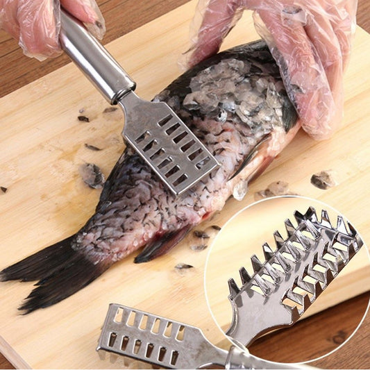 Stainless Steel Fish Scale Remover Scraper – Sawtooth...
